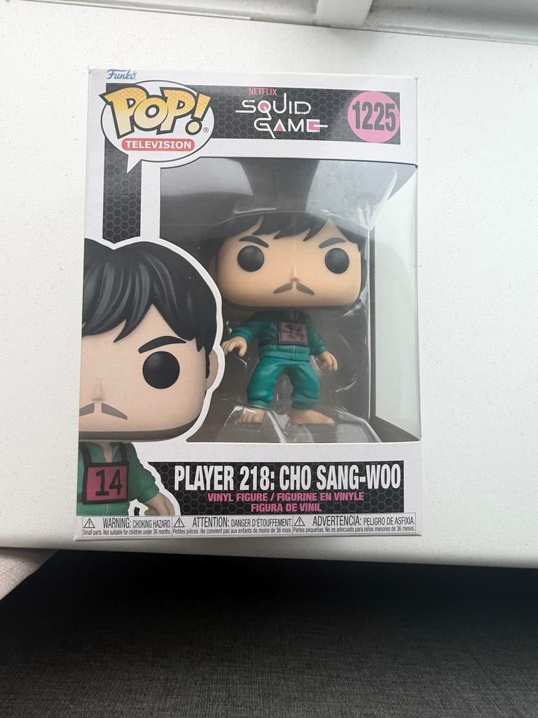 Funko Pop! Squid Game Player 218: Cho Sang-Woo #1225, Ophalen of Verzenden, Nieuw