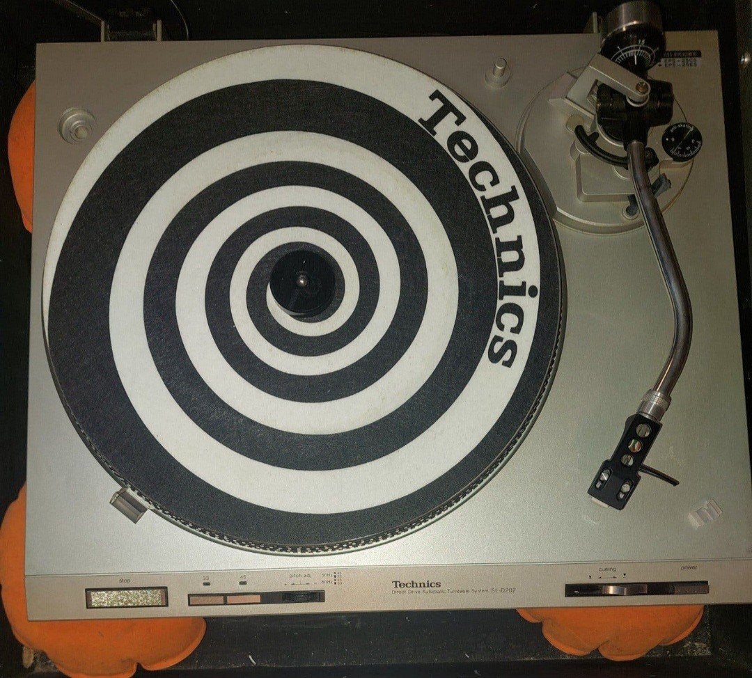 Technics SL D202 direct drive, Ophalen, Pitch-regelaar, Refurbished, Platenspeler