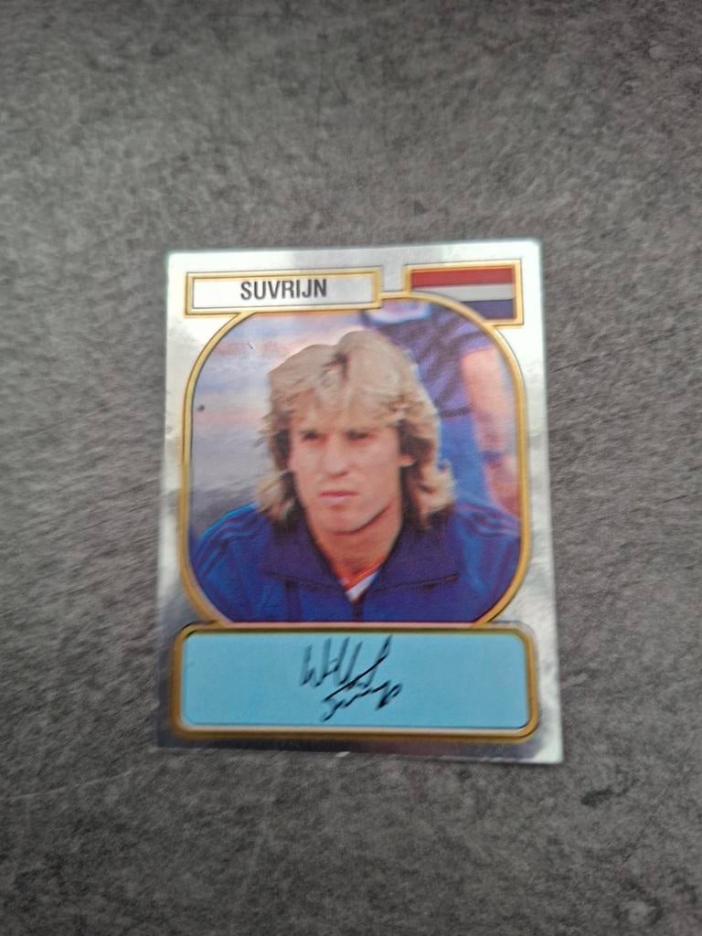 Panini sticker Voetbal 89. Speler Wilbert Suvrijn Nederland., Verzenden, Zo goed als nieuw, Sticker