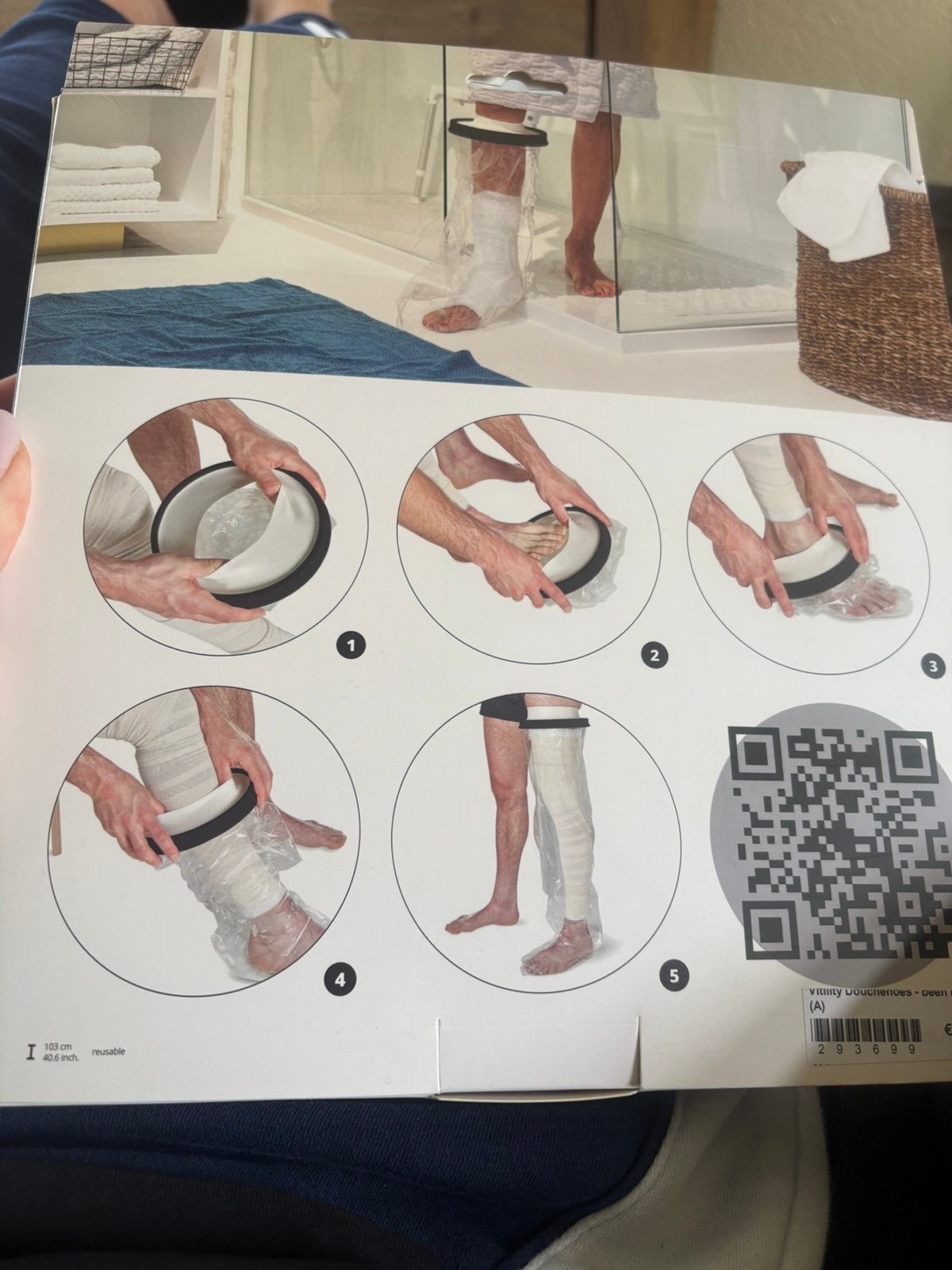 Nieuwe douchehoes been, Ophalen, Nieuw