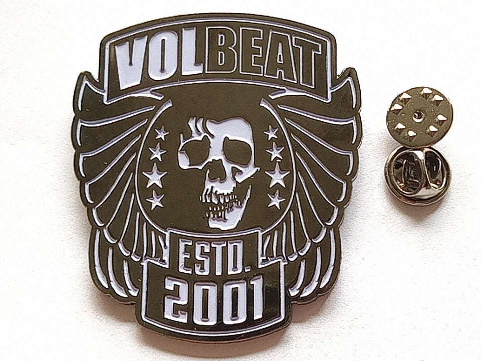 Volbeat vrij mooie shaped pin/ badge speld nieuw est, Verzenden, Nieuw, Overige typen