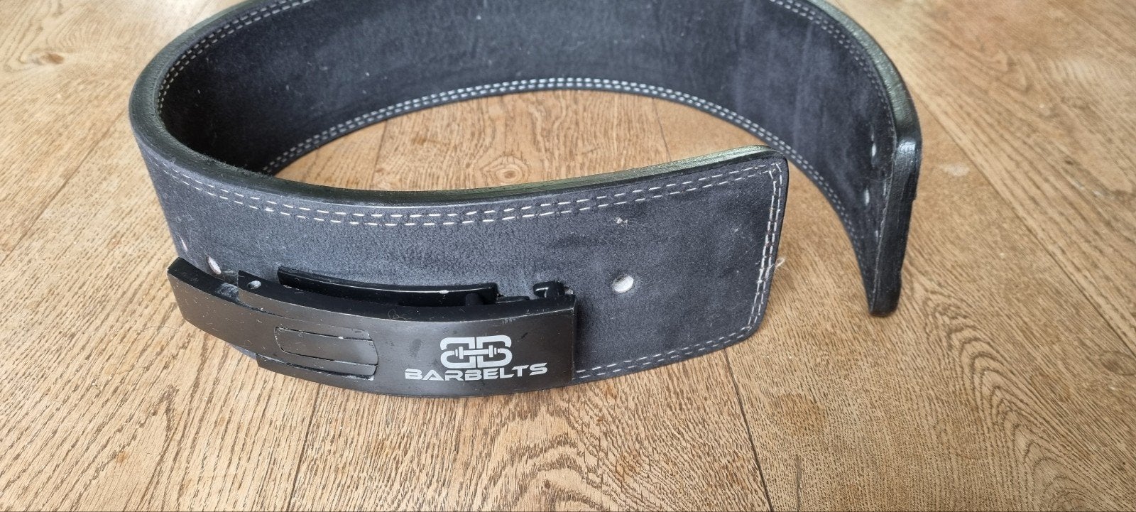 Barbelts Lever Belt - Zwart 10mm, 97 cm, Ophalen of Verzenden, Gebruikt, Buik, Halterriem