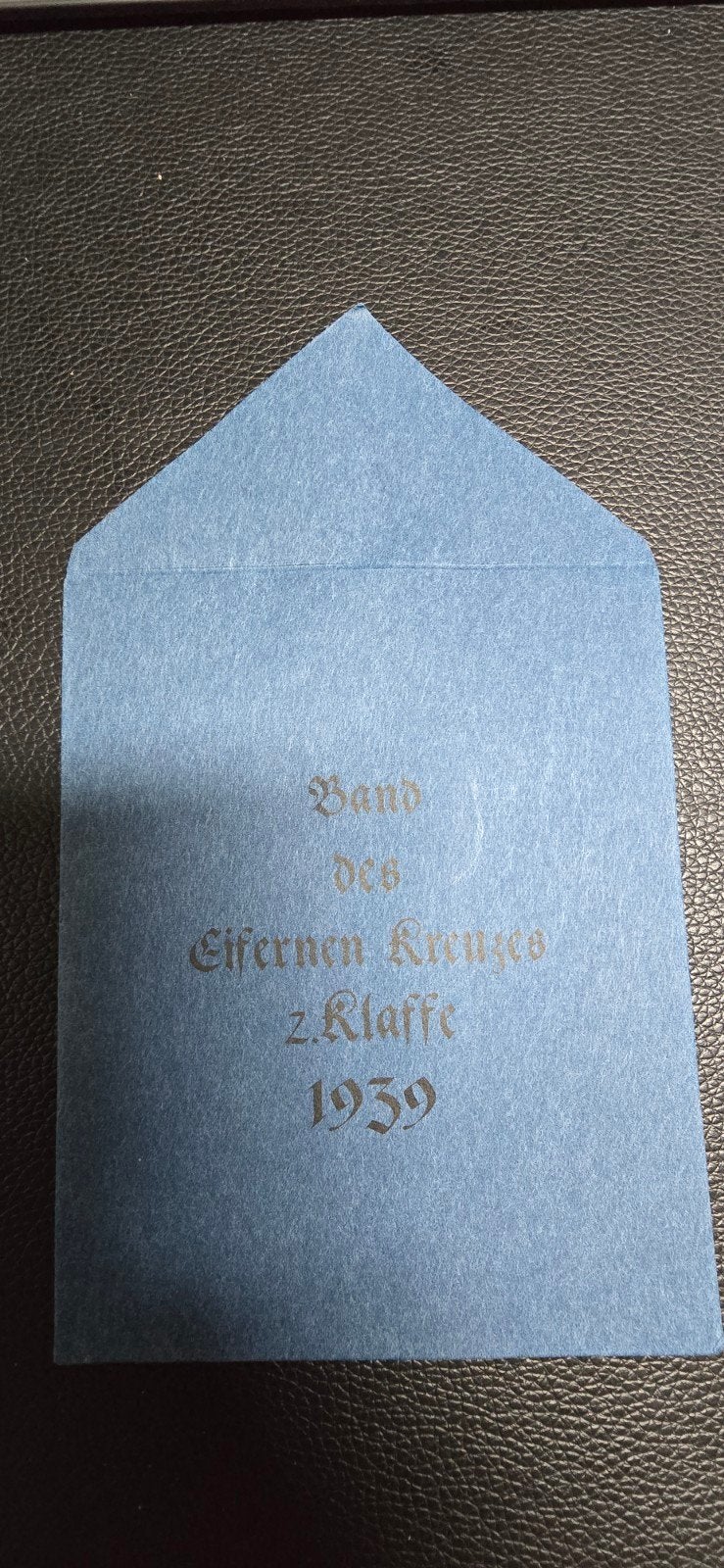 Envelop voor IJzeren Kruis 2e Klasse 1939 - Replica WO2, Ophalen of Verzenden