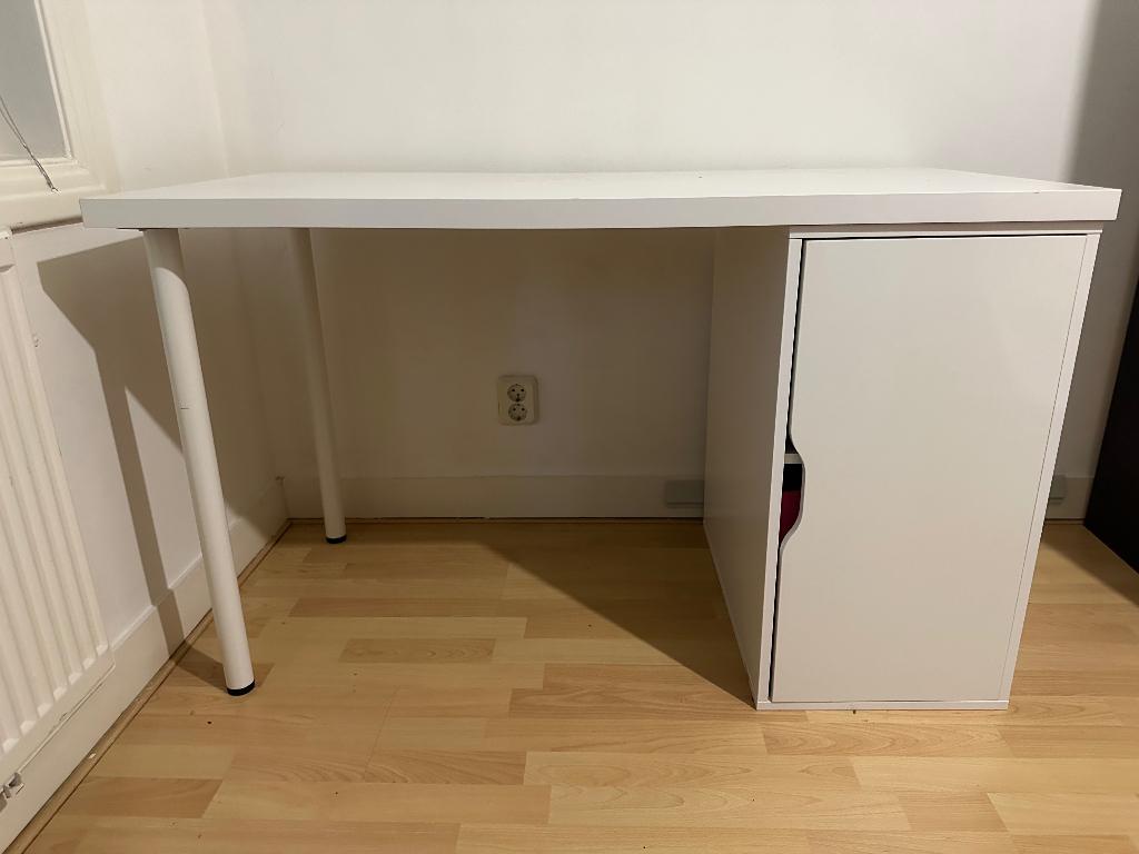 IKEA White Desk with Cupboard LAGKAPTEN/ALEX (2 available), Ophalen, Demontabel, Gebruikt, IKEA