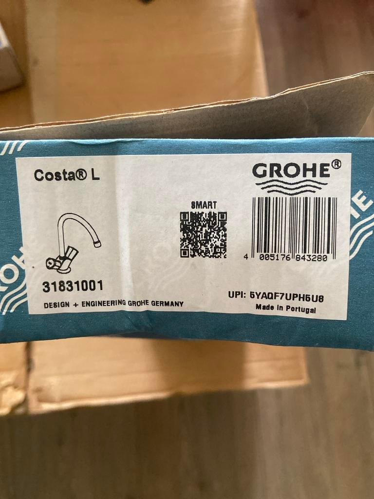 GROHE Costa L Wastafelmengkraan 21375001, Ophalen of Verzenden, Nieuw, Chroom, Kraan