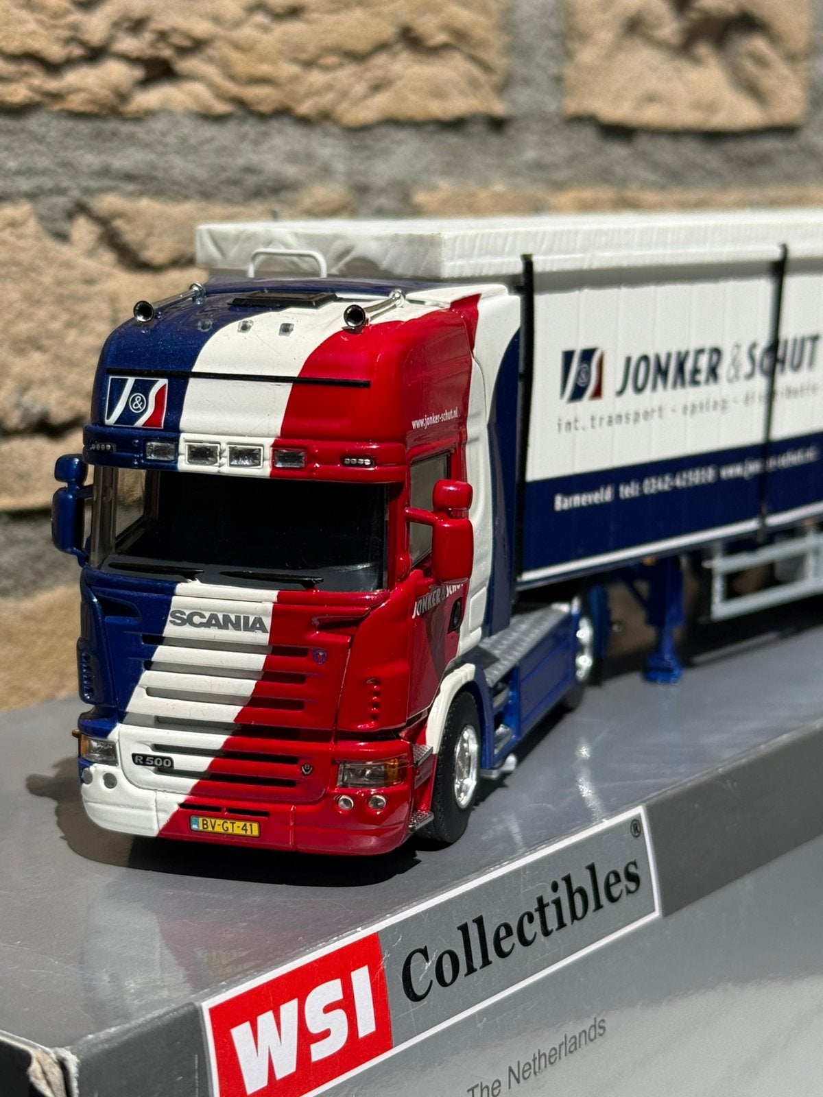 WSI Jonker & Schut Scania Topline walking floor nieuw doos, Ophalen of Verzenden, Nieuw, Bus of Vrachtwagen, Wsi