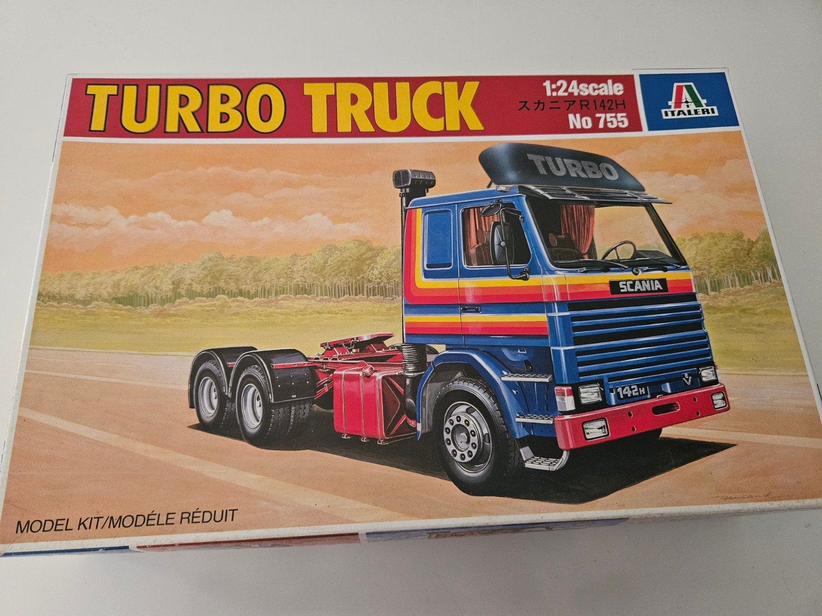 Vintage Italeri Scania R142H Turbo Truck 1:24 No. 755, Ophalen of Verzenden, Groter dan 1:32, Truck, Italeri