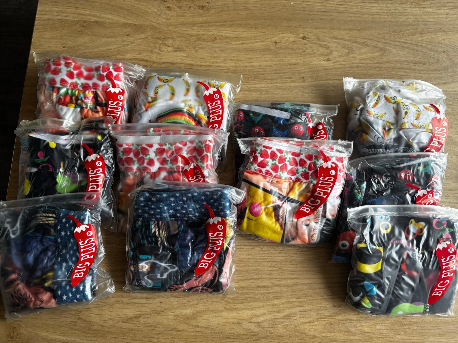 Partij van 11 Big Plus boxers met diverse prints, Ophalen of Verzenden, Meerkleurig, Boxer