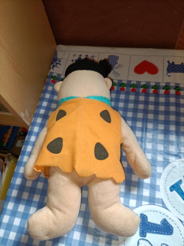 Fred Flintstones knuffel vintage 33 cm groot, Ophalen of Verzenden, Zo goed als nieuw, Overige typen