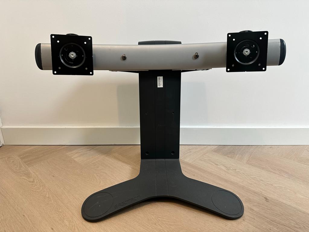Ergotron monitorstandaard voor twee schermen, Computers en Software, Monitoren, Ophalen, Gebruikt, 60 Hz of minder