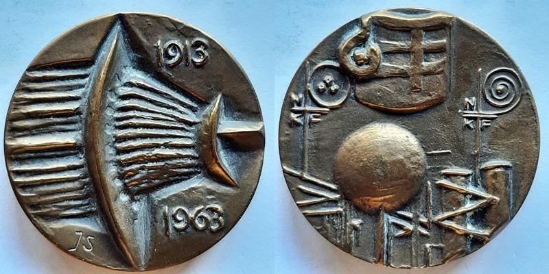 NKF 1913-1963 Snoeck, Verzenden, Brons, Nederland