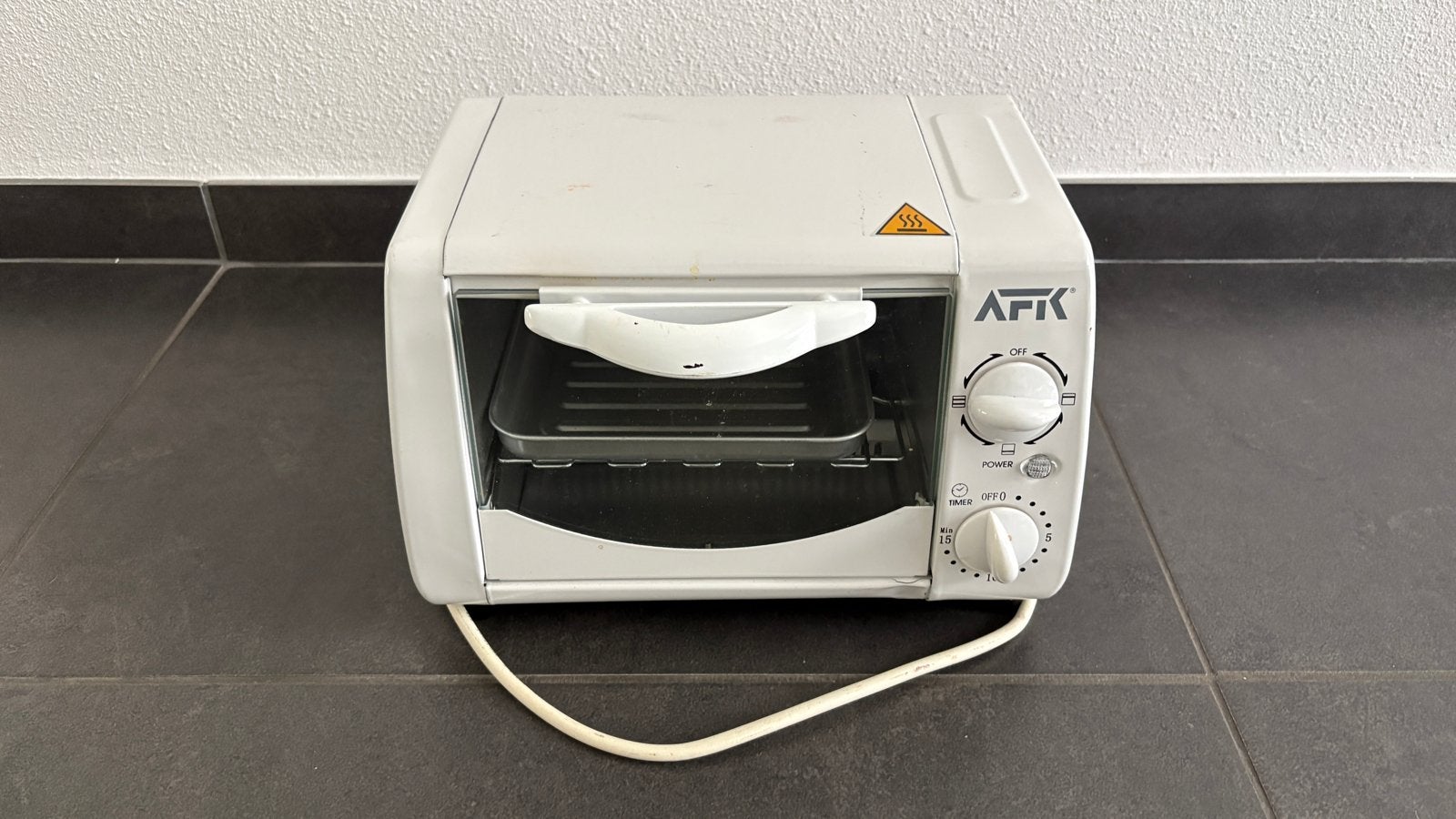 AFK Mini-oven 600W - Ideaal voor caravan/camping, Ophalen of Verzenden, Vrijstaand, Mini-oven, Gebruikt