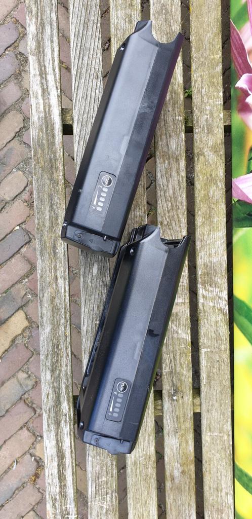 Defect 2 Fiets accu,s voor GAZELLE Panasonic PLATINA en GOUD, Ophalen of Verzenden, Gebruikt