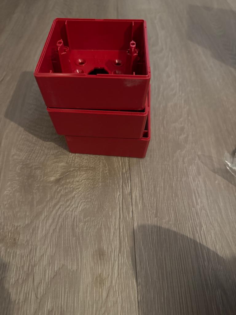 Rode opbouwdoos voor siemens handmelder (3 stuks), Doe-het-zelf en Verbouw, Doos, Minder dan 35 cm, Minder dan 50 cm, Ophalen of Verzenden