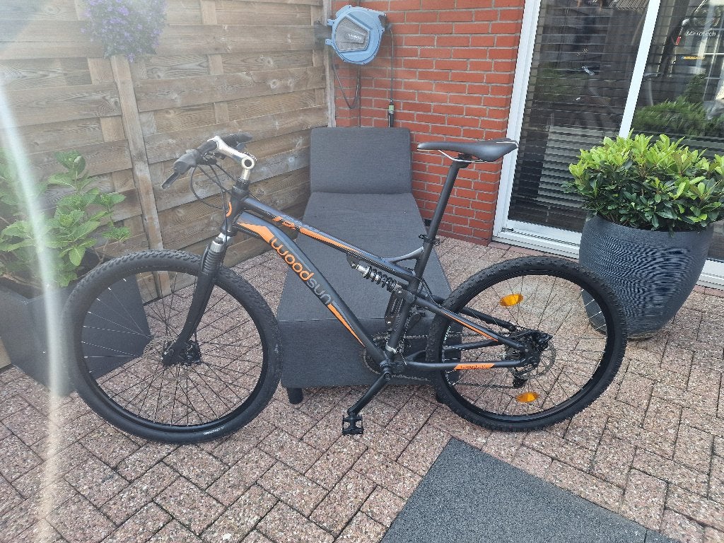 Woodsun FX MTB, Fully, 45 tot 49 cm, Zo goed als nieuw, Schijfrem