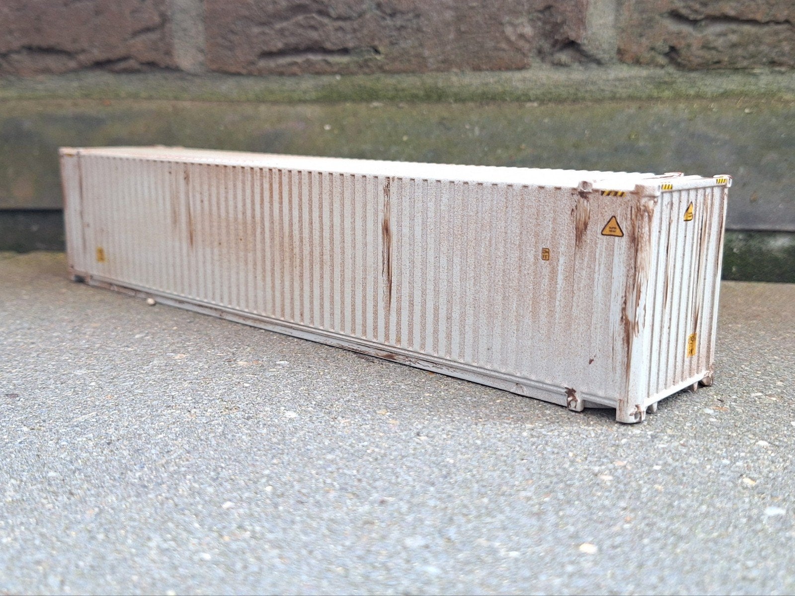 Tekno 45ft container weathered, Ophalen of Verzenden, Nieuw, Bus of Vrachtwagen, Tekno