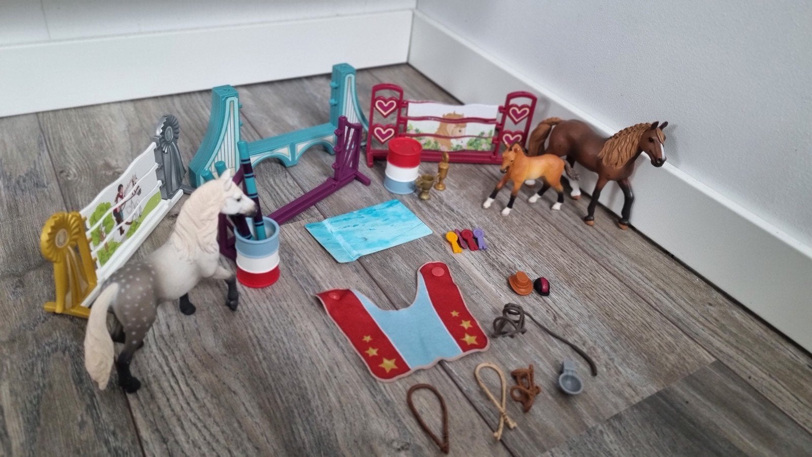 Schleich Pony Behendigheidstraining Set 42481, Ophalen, Zo goed als nieuw, Jongen of Meisje