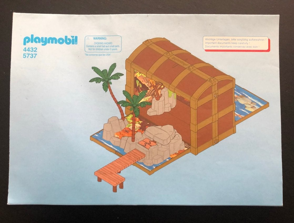 Playmobil Schatkist 4432/5737 - Alleen Boekje, Ophalen of Verzenden, Gebruikt, Losse onderdelen