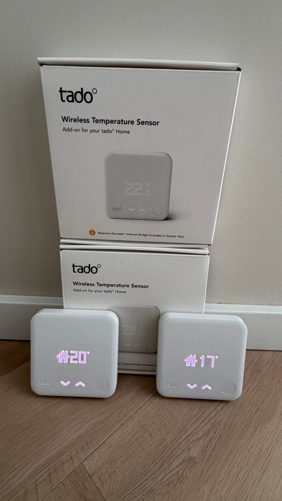 2x Tado Wireless Temperature Sensor V3/V3+, Ophalen of Verzenden, Zo goed als nieuw
