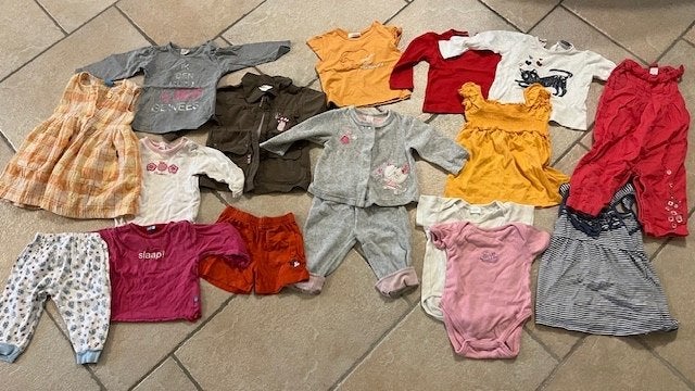 Pakket kleren maat 74, Ophalen of Verzenden, Gebruikt, Meisje, Broekje