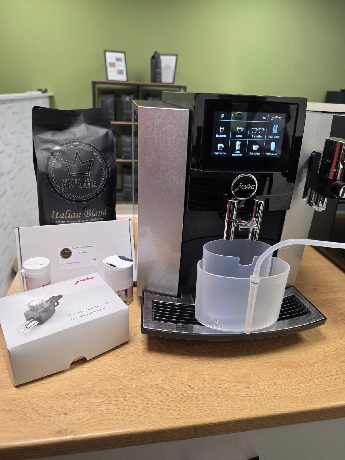 Jura S8 EA Moonlight Silver Volautomaat + Reinigingspakket, Ophalen, Info@jura.com, Jura, 10 kopjes of meer