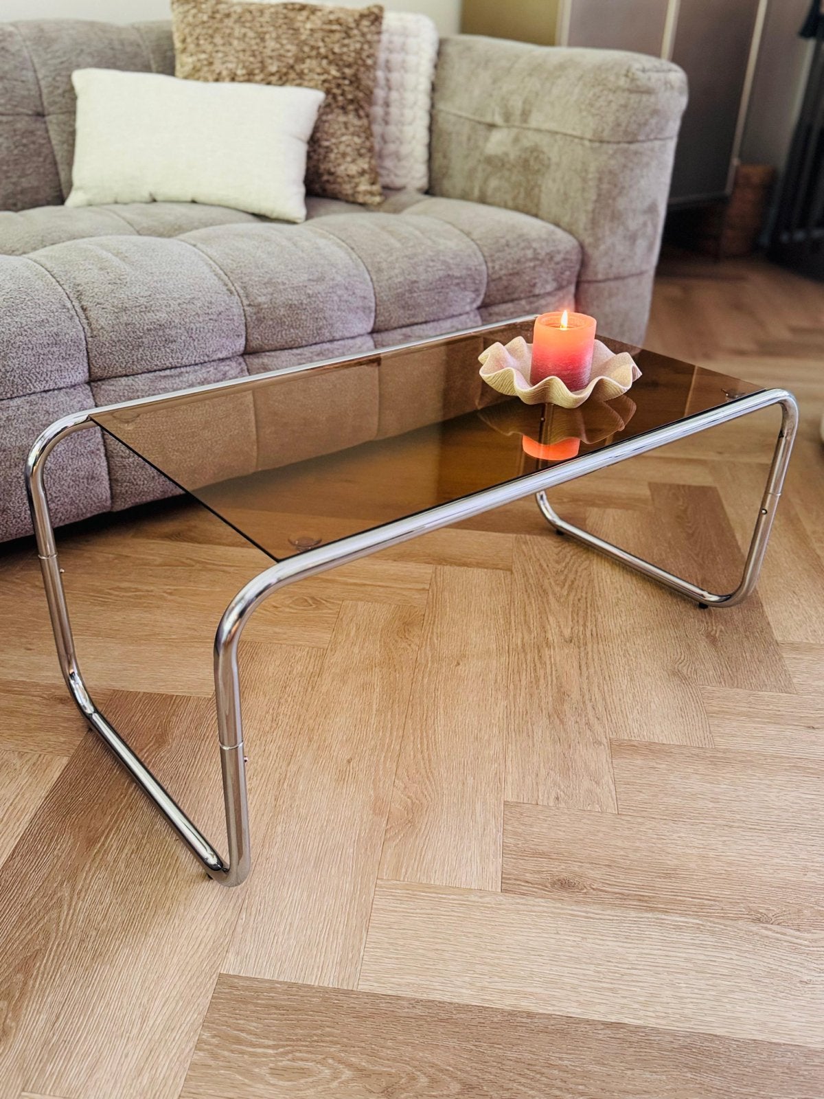 Salontafel Foza Bruin 80x40x36 cm (Kwantum) (NIEUW), Huis en Inrichting, Tafels | Salontafels, Ophalen, Gebruikt, 100 tot 150 cm