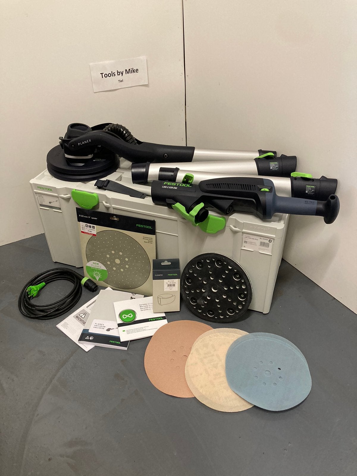 Festool LHS 2 225 EQI planex schuurmachine (nieuwstaat), Ophalen, Zo goed als nieuw, Excentrische schuurmachine