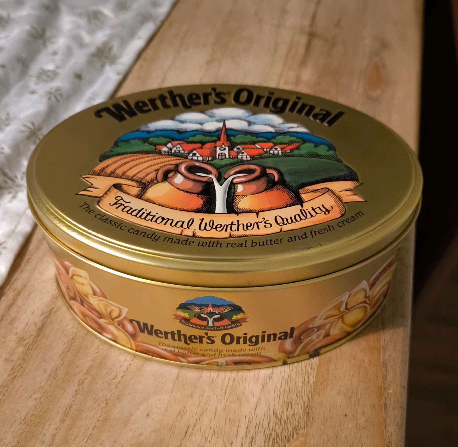 Retro trommel blik Storck Werther's Original vintage, Ophalen of Verzenden, Overige