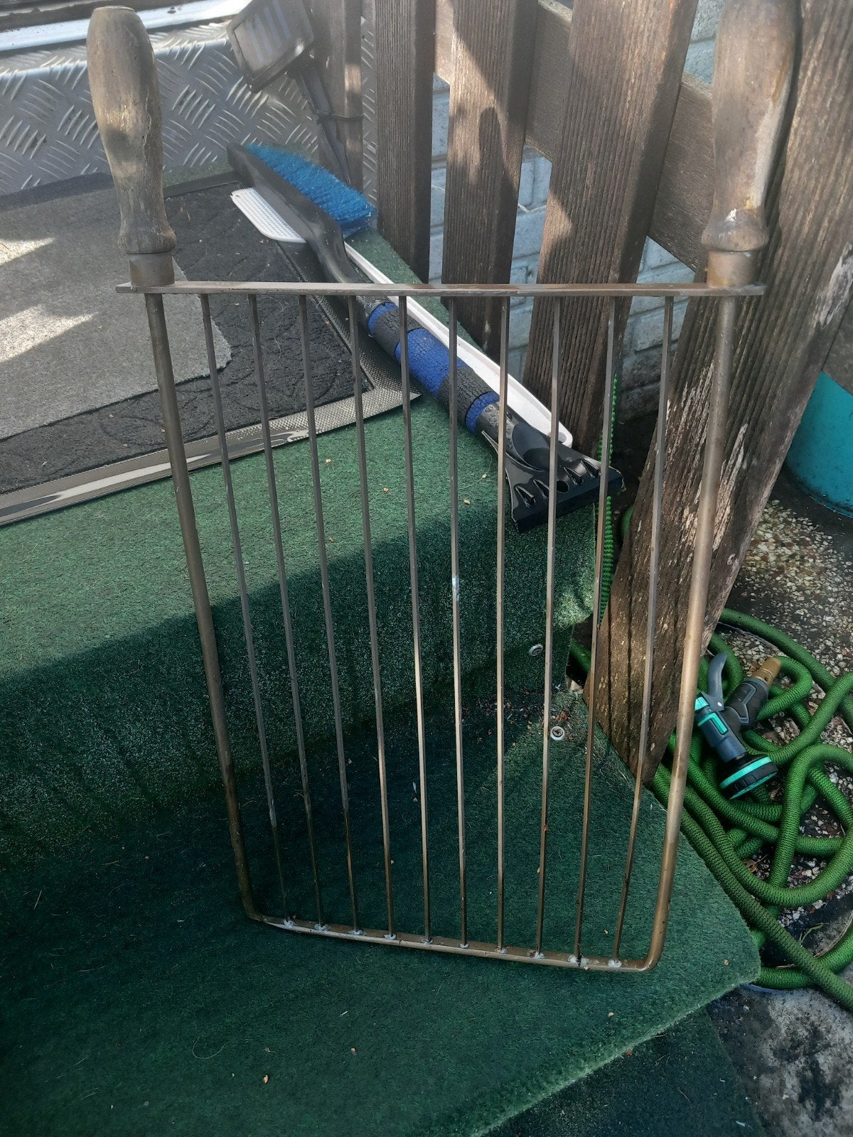 Antieke broodrooster / rooster met houten handvatten, Ophalen of Verzenden