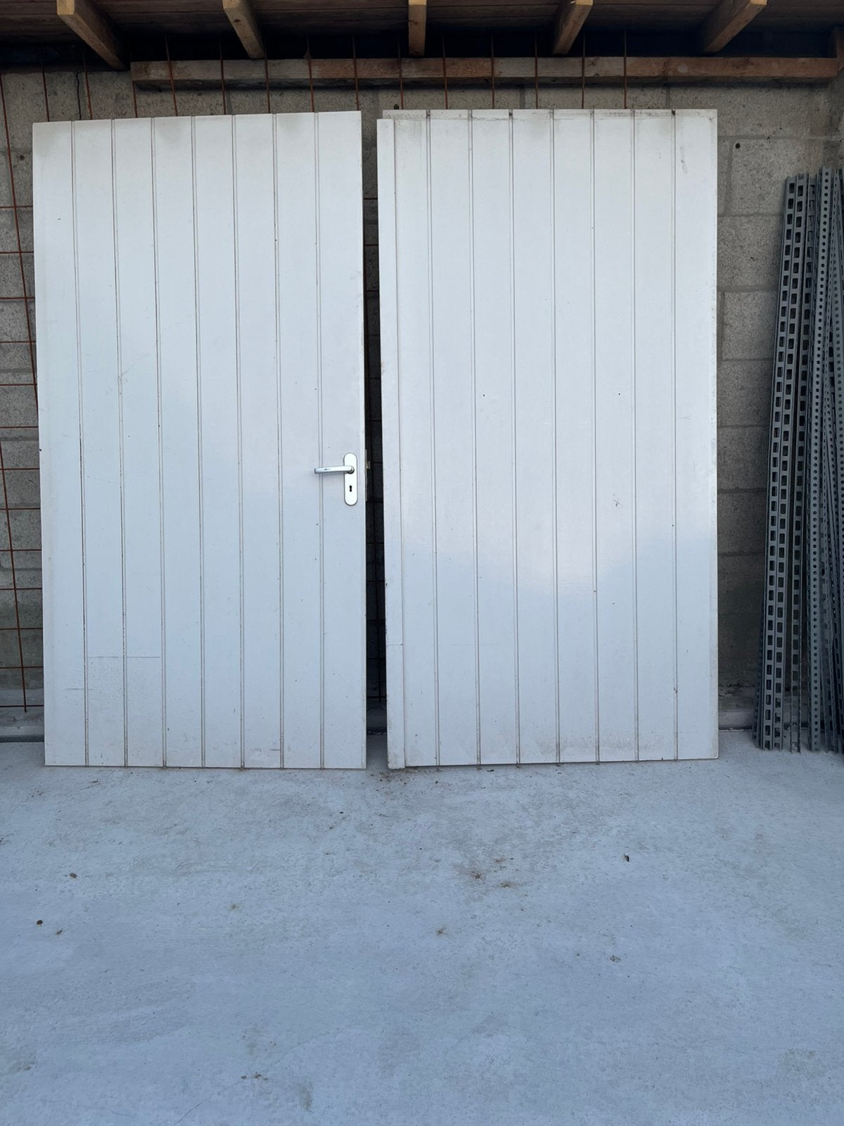 Garagedeur schuurdeur, Ophalen, Garagedeur, Zo goed als nieuw, 120 cm of meer