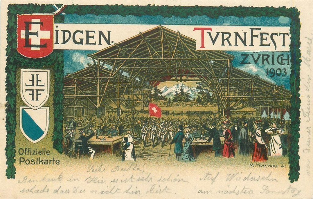 379-006-009 Zurich Eidgen Turnfest 1903, Verzenden, Voor 1920, Overig Europa