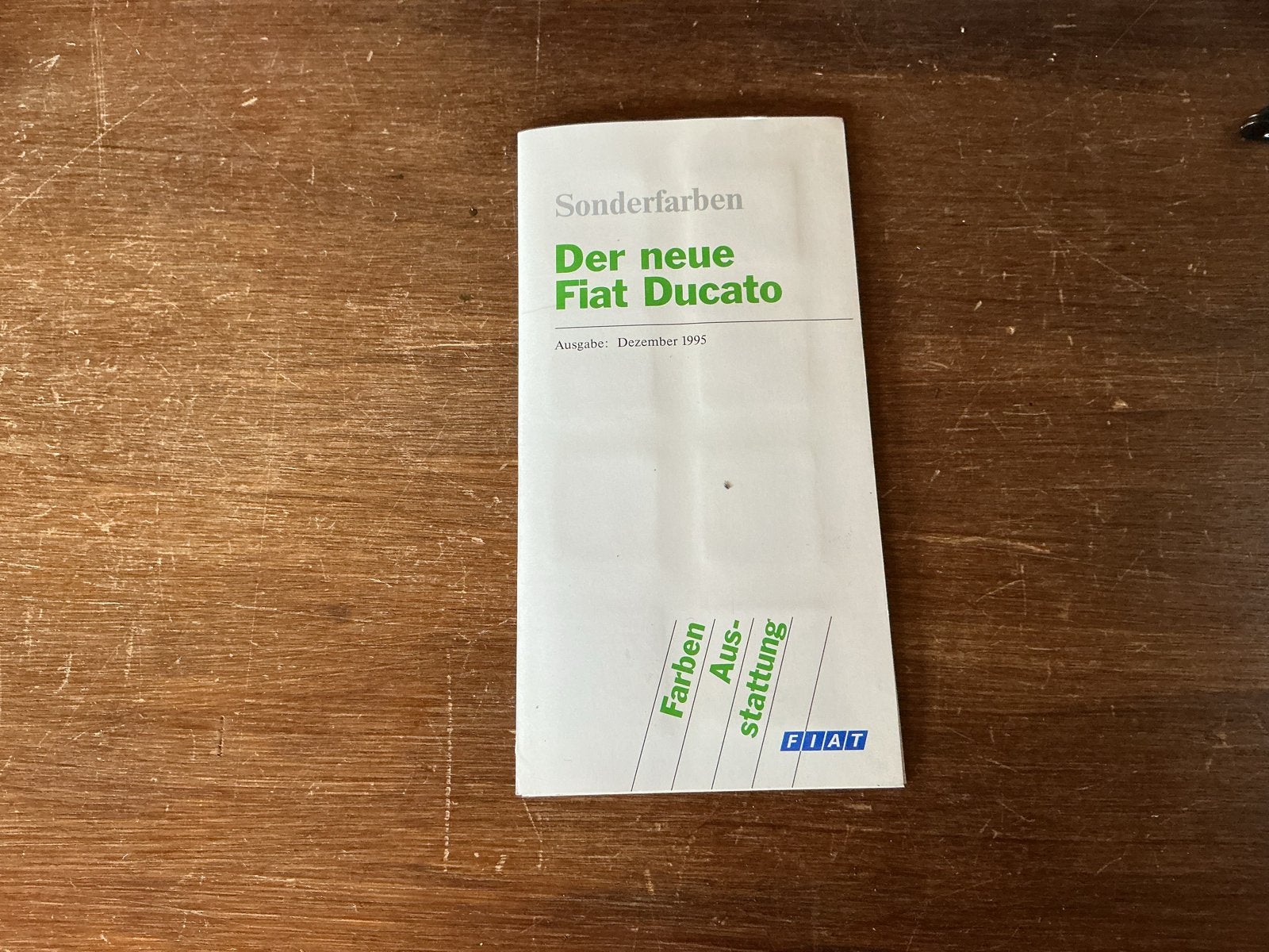 Fiat Ducato Sonderfarben kleurenkaart 1995, Boeken, Ophalen of Verzenden, Zo goed als nieuw, Overige merken