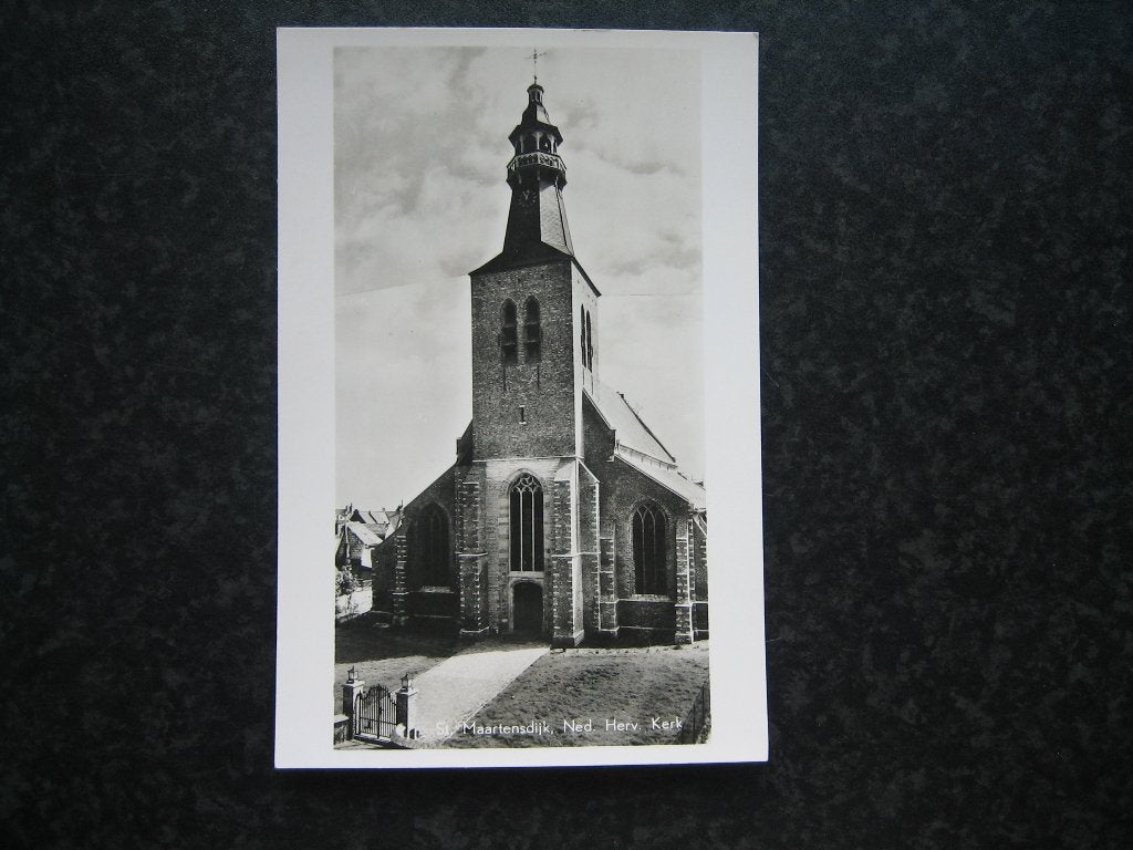 St. MAARTENSDIJK  N.H. kerk 1962, Verzamelen, Ansichtkaarten | Nederland, Ophalen of Verzenden, 1960 tot 1980, Zeeland