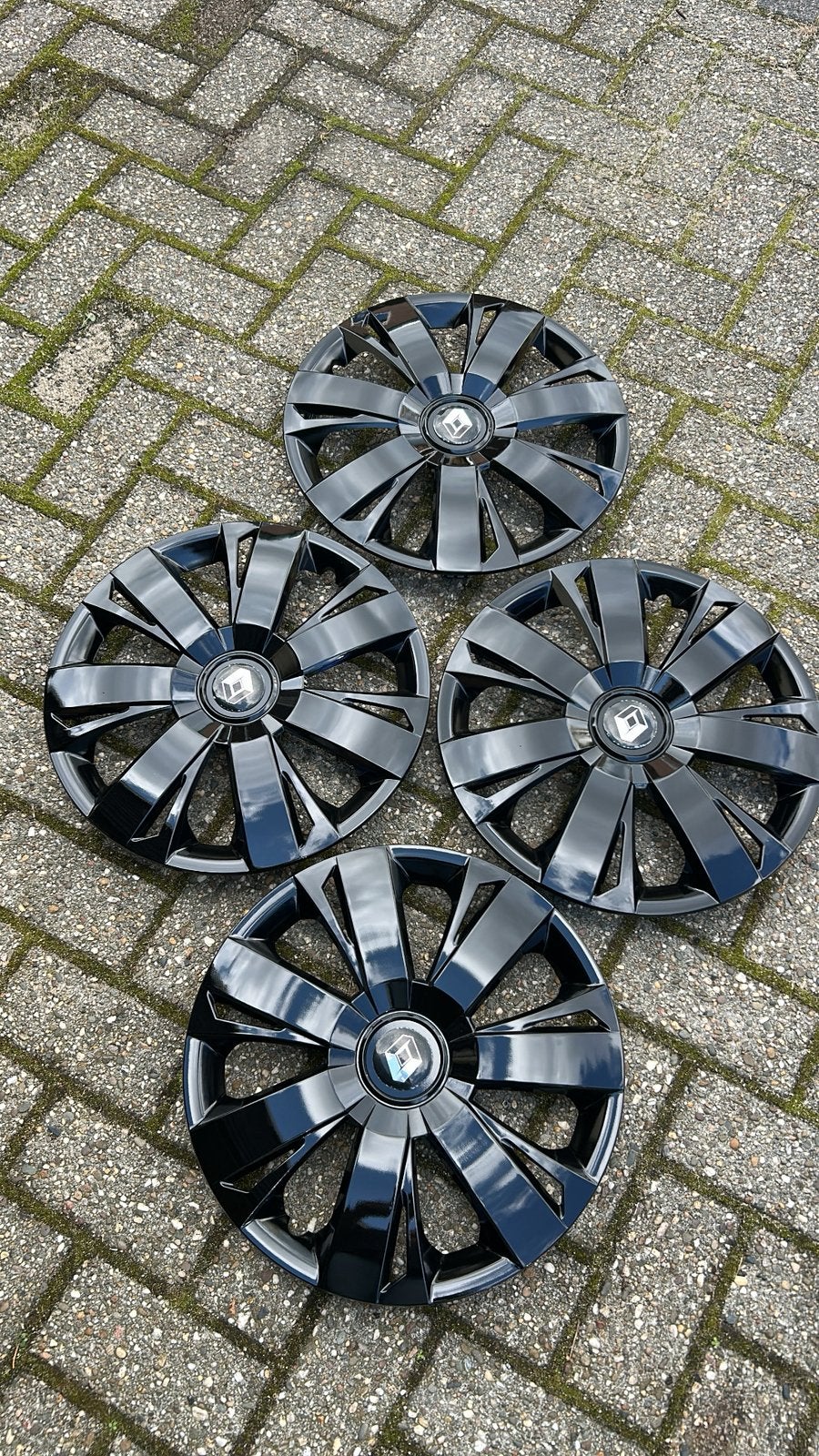 Set zwarte renault wieldoppen 15 inch, Auto diversen, Ophalen of Verzenden, Nieuw