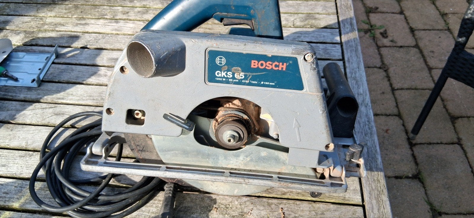 Bosch GKS 65 Cirkelzaag, Gebruikt, Cirkelzaag, 70 mm of meer, Ophalen of Verzenden