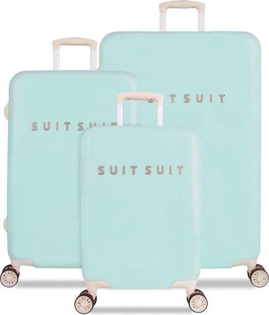 ✅NIEUW✅ SUITSUIT Fab Fifties kofferset 3 delig Luminous Mint, Hard kunststof, Ophalen of Verzenden, 70 cm of meer, Nieuw