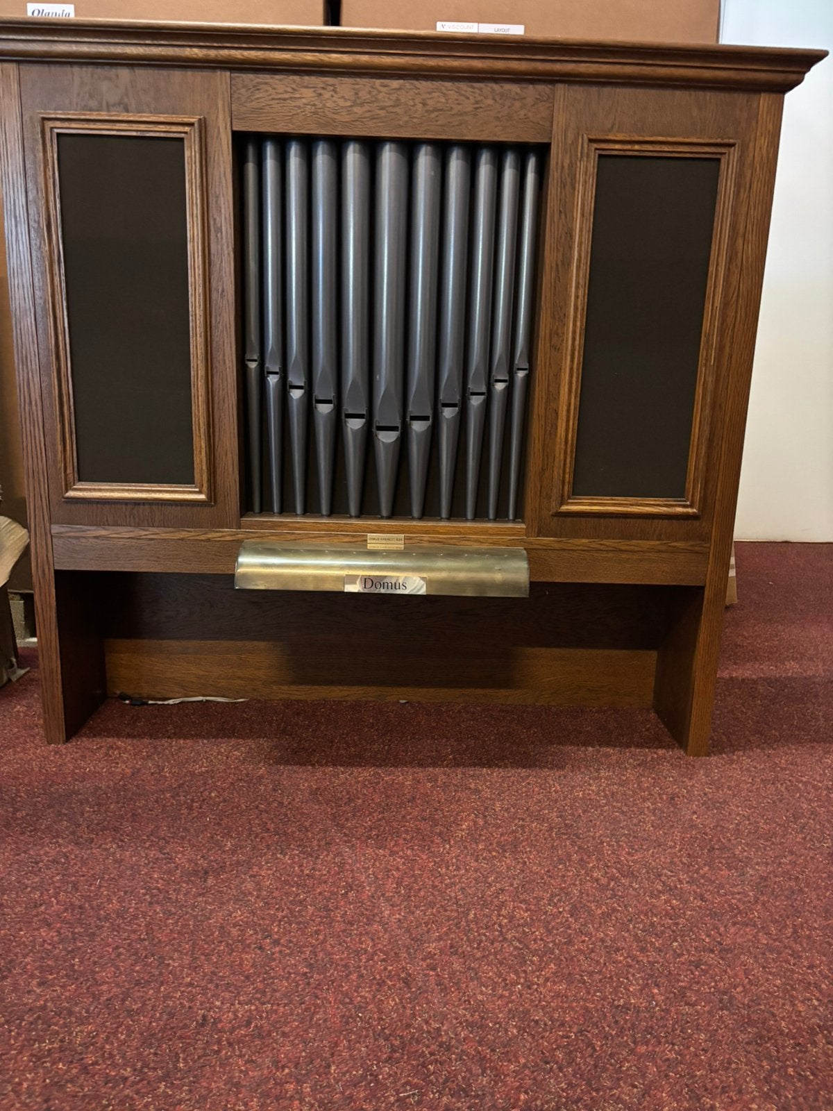 Pijpenfront met speakers erin., Ophalen, Gebruikt, 2 klavieren, Orgel