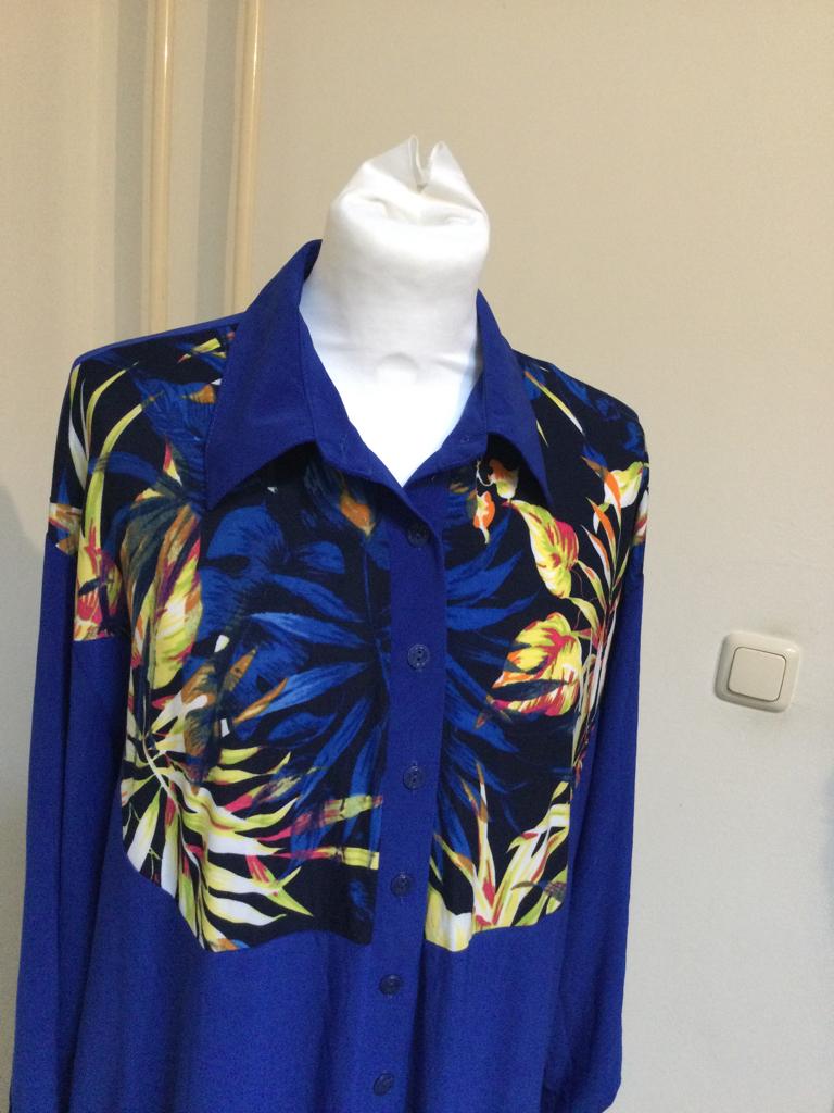 Prachtig lang vest van Magna maat 48/50, Blauw, Maat 46/48 (XL) of groter, Ophalen of Verzenden, Magna