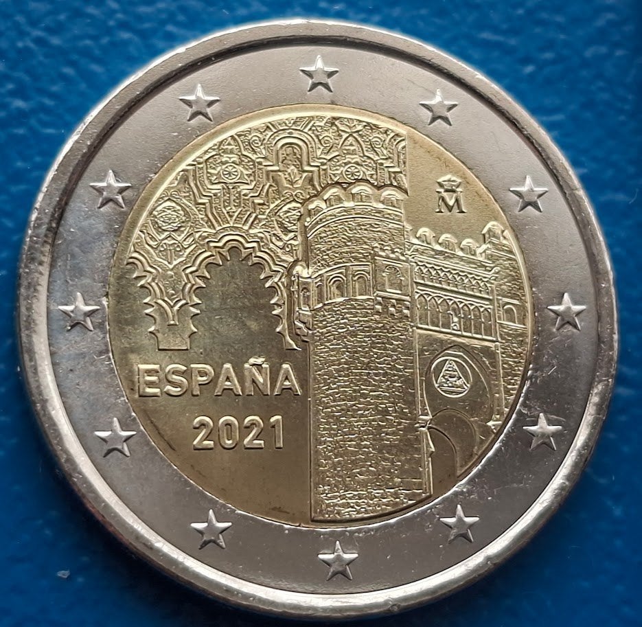 Spanje 2 Euro "Toledo" - 2021, Verzenden, Spanje, 2 euro, Losse munt