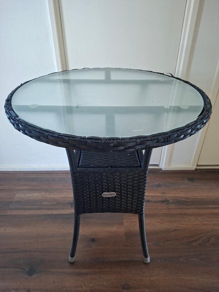 Bistrotafel, Tuin en Terras, Ophalen, Gebruikt, Rond, Kunststof