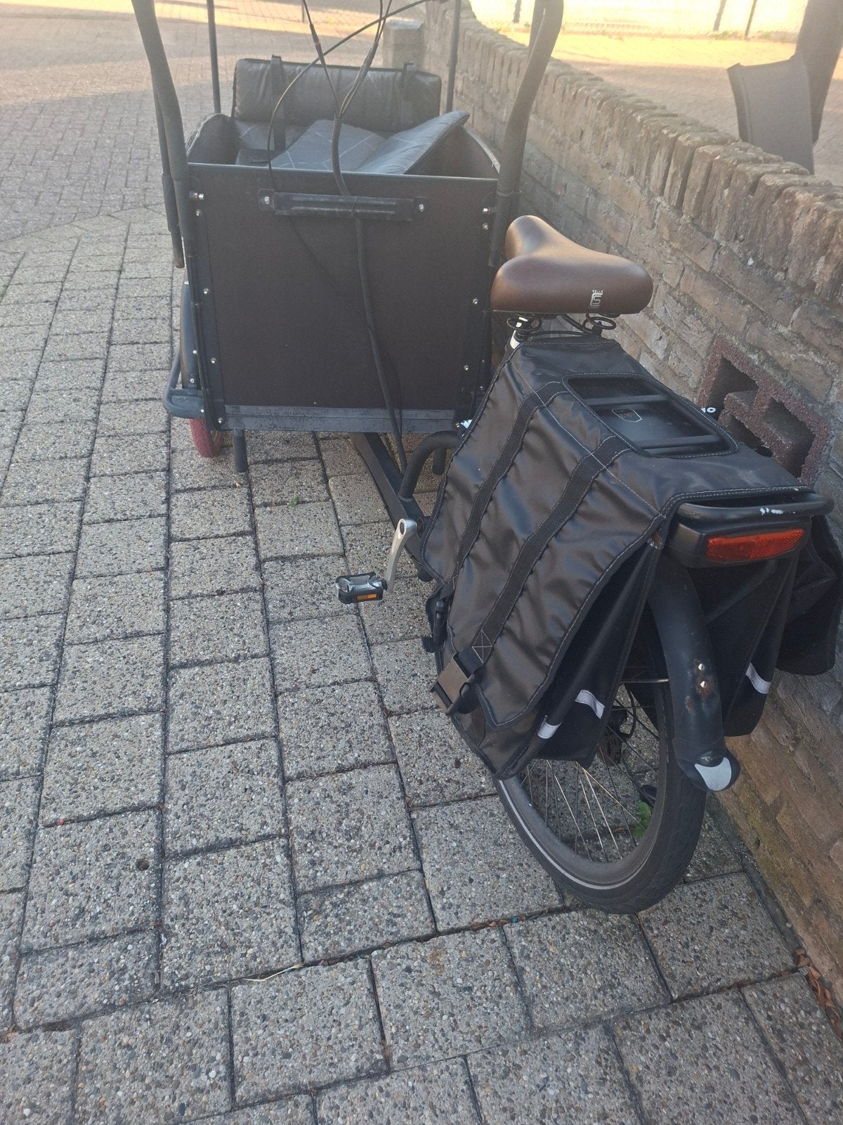 Troy Bakfiets Elektrisch - Ideaal voor Kinderen en Goederen, Overige merken, Gebruikt, Elektrisch, Ophalen of Verzenden