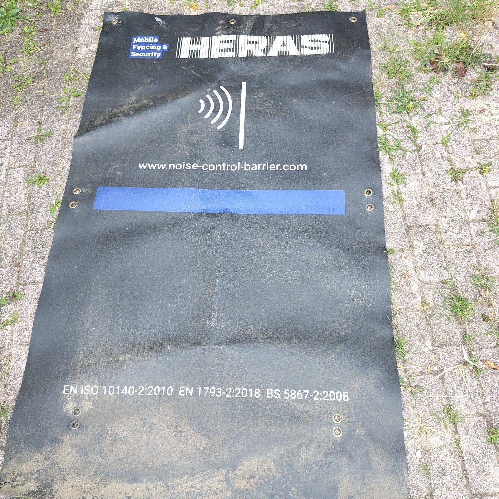 Heras Bouwhekdoek Noise Control Barrier 6 stuks, Ophalen