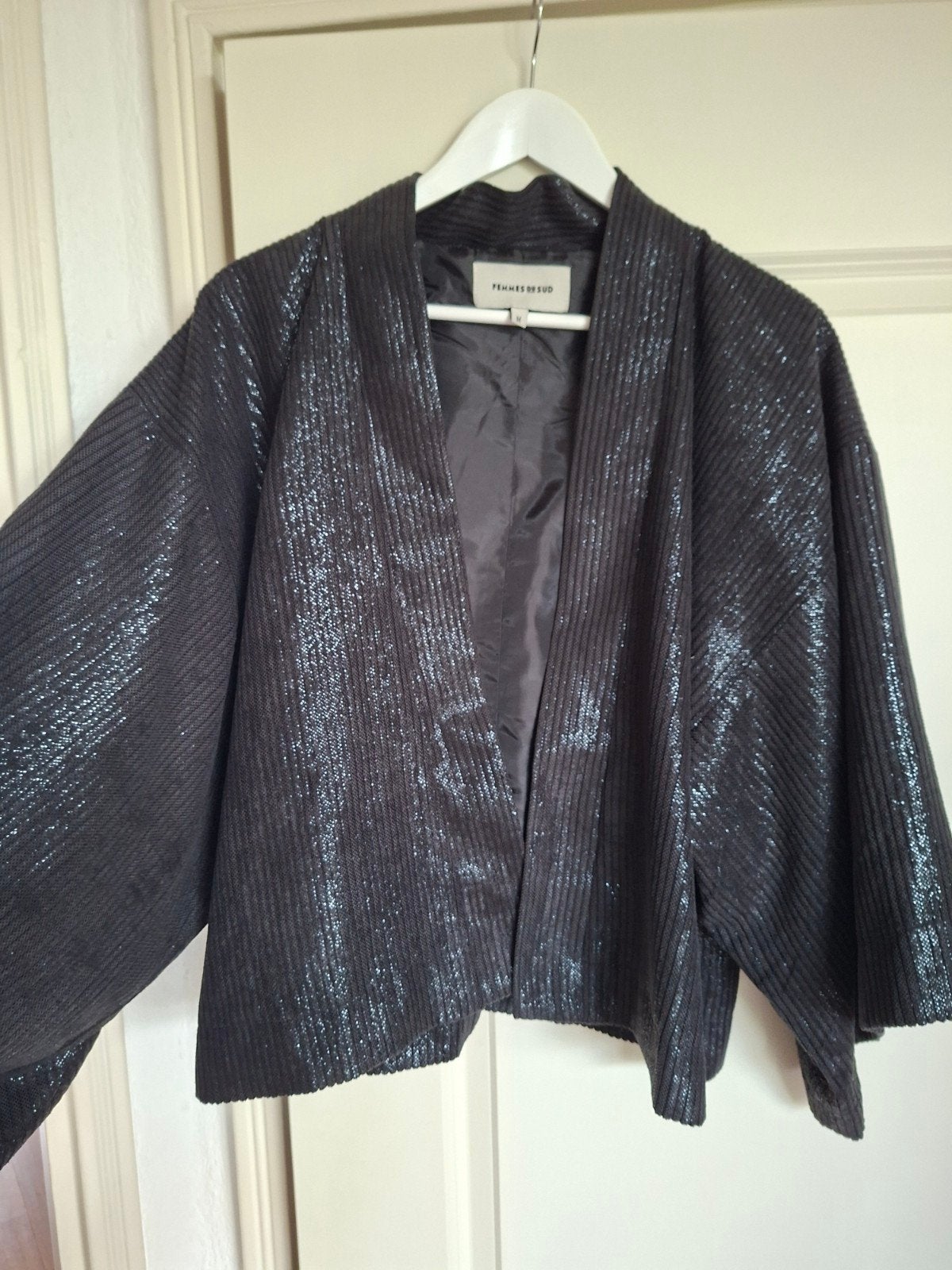 Oversized glitter jasje van Femmes du Sud, maat M, Zwart, Ophalen of Verzenden, Gedragen, Femmes du Sud