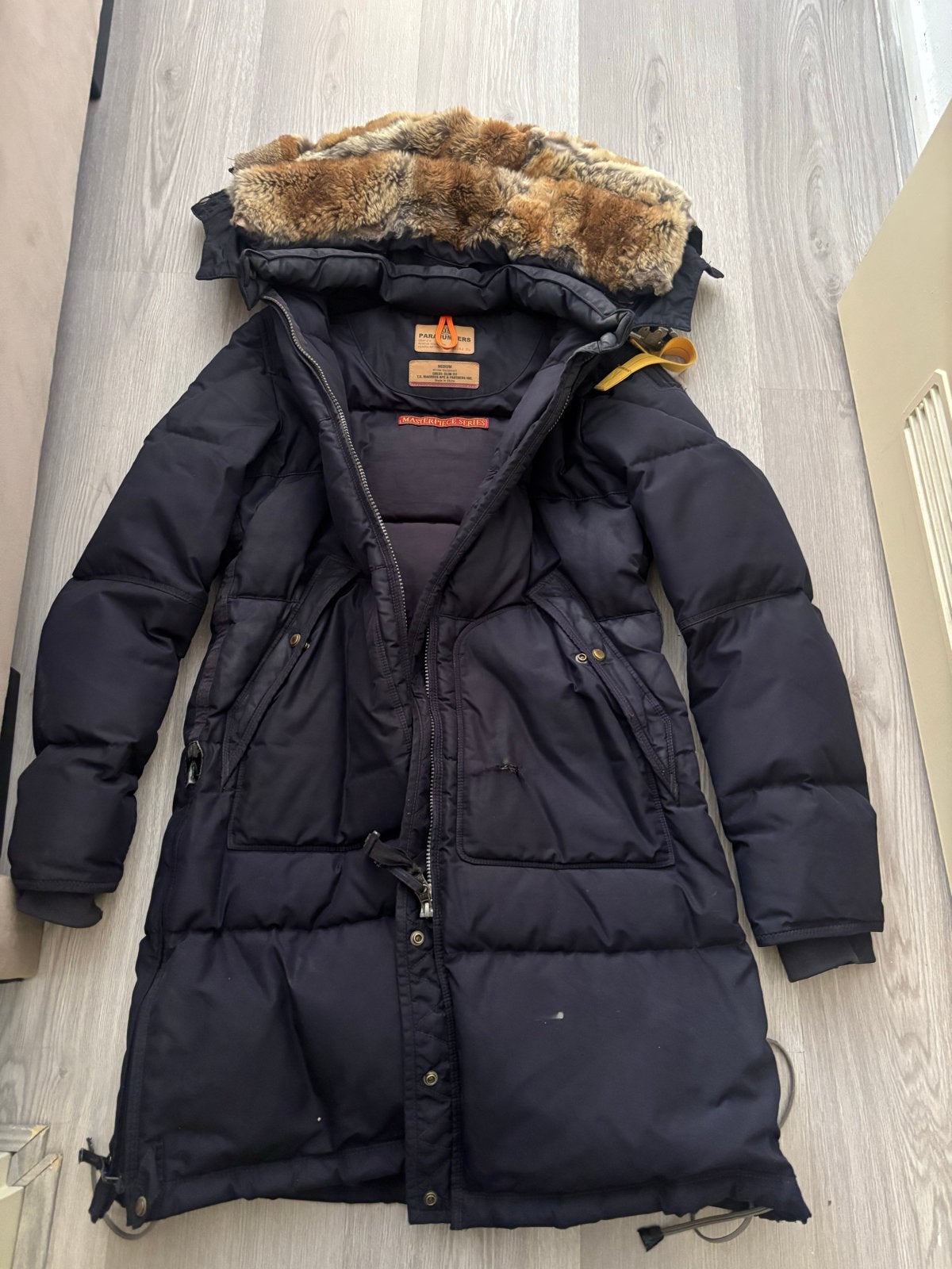 Parajumpers Long Bear Masterpiece Series Jas Maat M, Ophalen of Verzenden, Zo goed als nieuw, Maat 38/40 (M), Blauw