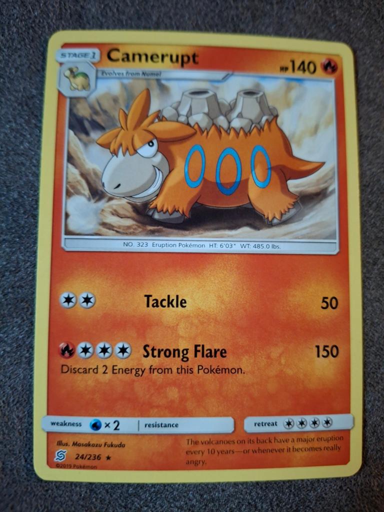 Camerupt Pokémon kaart (24/236) - Common, Ophalen of Verzenden, Zo goed als nieuw, Losse kaart