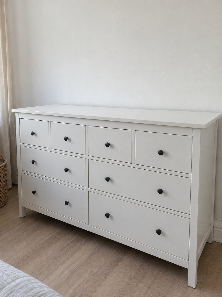 IKEA HEMNES ladekast 8 lades wit 160x96 cm, Huis en Inrichting, Ophalen, Gebruikt, 5 laden of meer, Klassiek