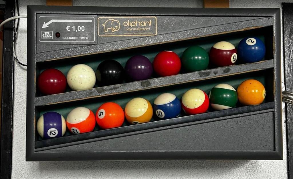 Pooltafel timer (pool timer) 1 euro munt D&K PT-90, Sport en Fitness, Ophalen, Zo goed als nieuw, Pooltafel