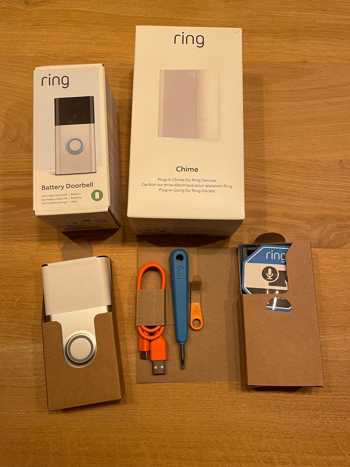 Ring Video deurbel (nieuw) inclusief Chime, Ophalen of Verzenden, Ingebouwde camera, Nieuw, Draadloos