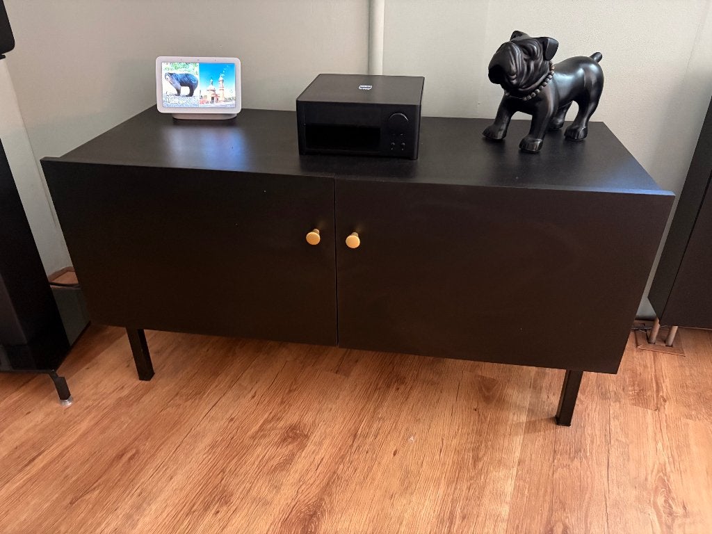 tv meubel, 100 tot 150 cm, Zo goed als nieuw, Minder dan 100 cm, 25 tot 50 cm