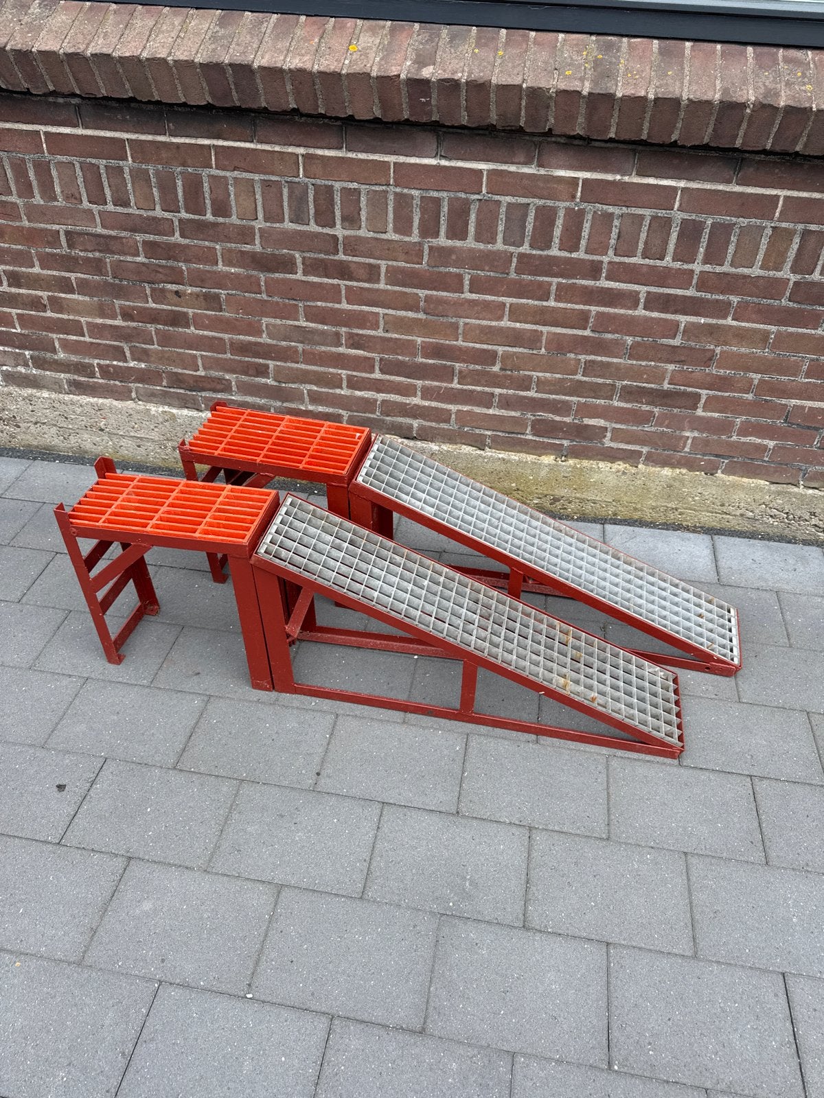 2x Oprijbokken - Ideaal voor onderhoud aan uw auto, Auto diversen, Autogereedschap, Ophalen, Gebruikt